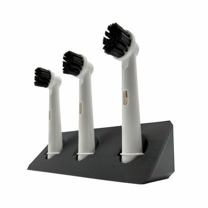 BrushDock – Zahnbürstenkopfhalter für Oral-B ( iO ) & Philips Sonicare - Wandmontage (ohne Bohren)