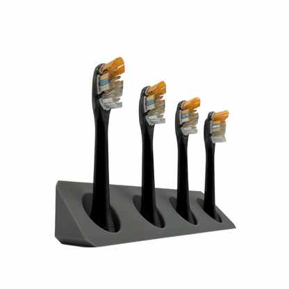 BrushDock – Zahnbürstenkopfhalter für Oral-B ( iO ) & Philips Sonicare - Wandmontage (ohne Bohren)