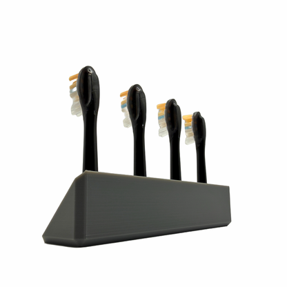 BrushDock – Zahnbürstenkopfhalter für Oral-B ( iO ) & Philips Sonicare - Wandmontage (ohne Bohren)