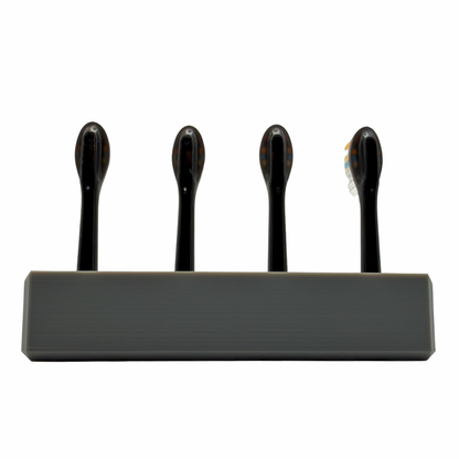 BrushDock – Zahnbürstenkopfhalter für Oral-B ( iO ) & Philips Sonicare - Wandmontage (ohne Bohren)