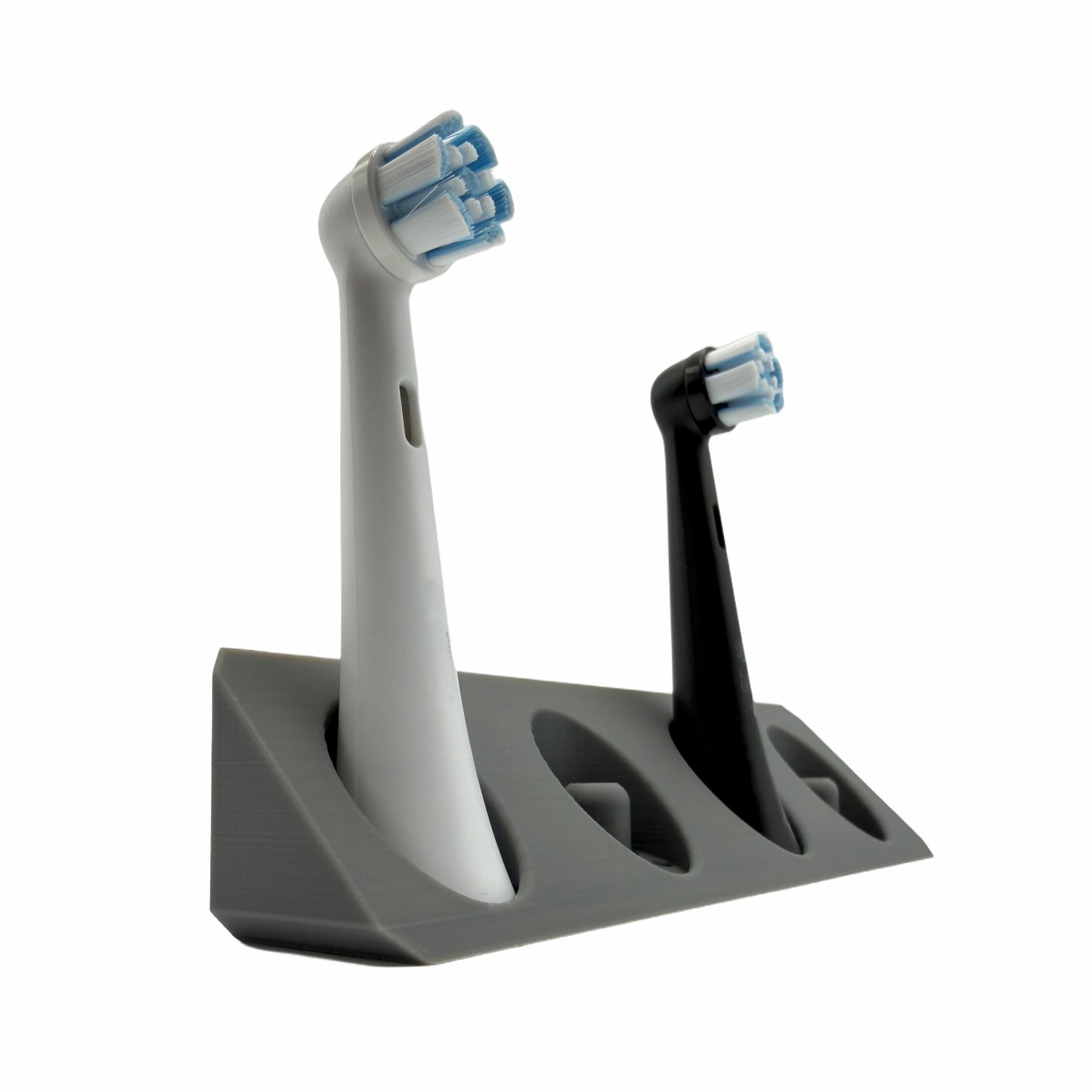 BrushDock – Zahnbürstenkopfhalter für Oral-B ( iO ) & Philips Sonicare - Wandmontage (ohne Bohren)