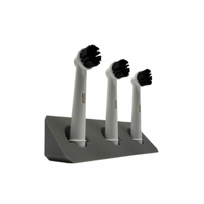 BrushDock – Zahnbürstenkopfhalter für Oral-B ( iO ) & Philips Sonicare - Wandmontage (ohne Bohren)