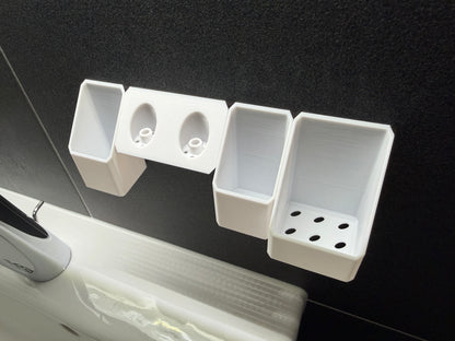 BrushDock Komfort-Set – Wandhalter-Set für Paare (ohne Bohren)